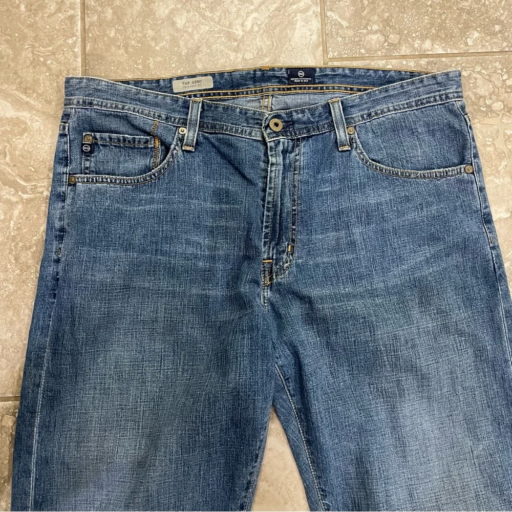 AG Adriano Goldschmied Men’s The Hero Relaxed Fit Jeans sz 36 x‎ 34 - Picture 3 of 12